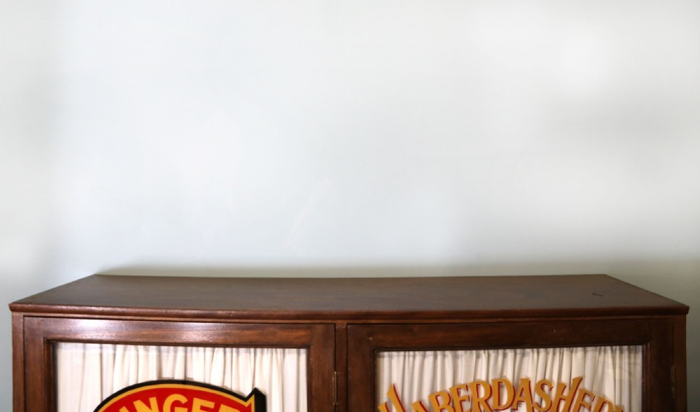 A lovely early 20th century two door side cabinet or bookcase  View IV