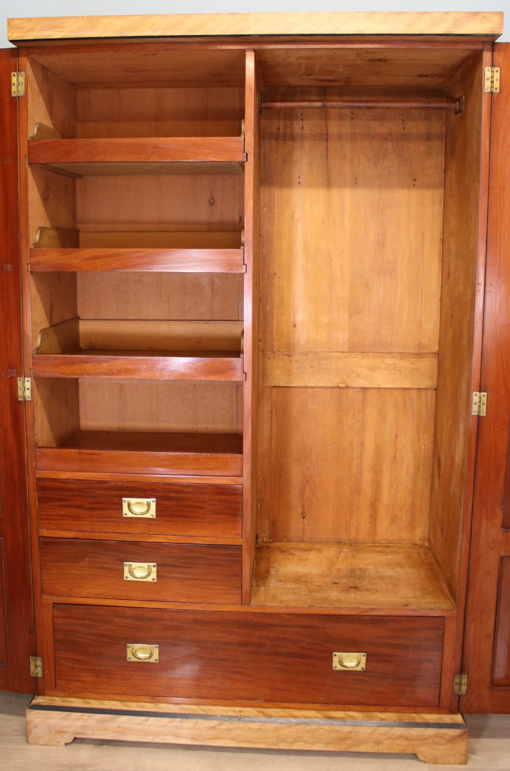 Late Victorian American walnut wardrobe  View XXVIII