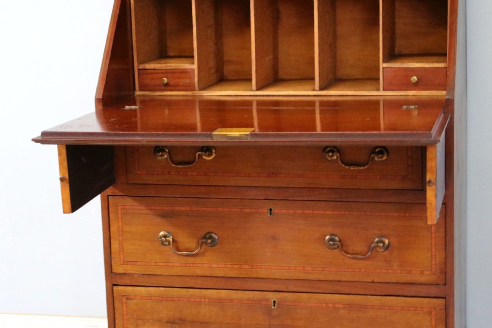 Miniature Edwardian bureau bookcase. View XIX