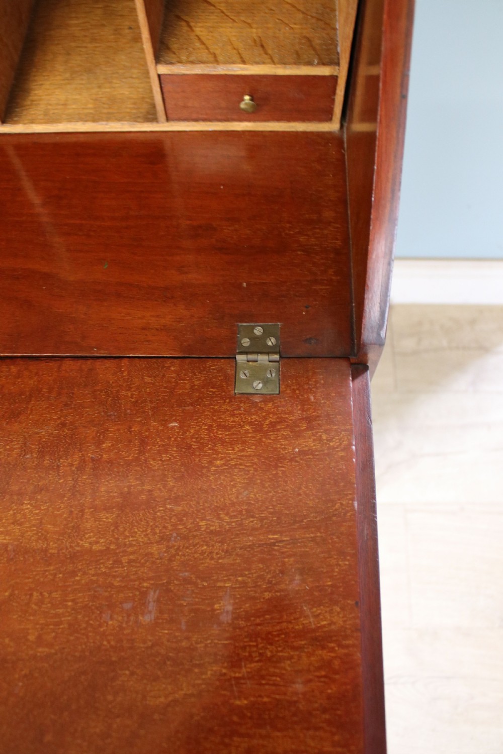 Miniature Edwardian bureau bookcase. View XXI