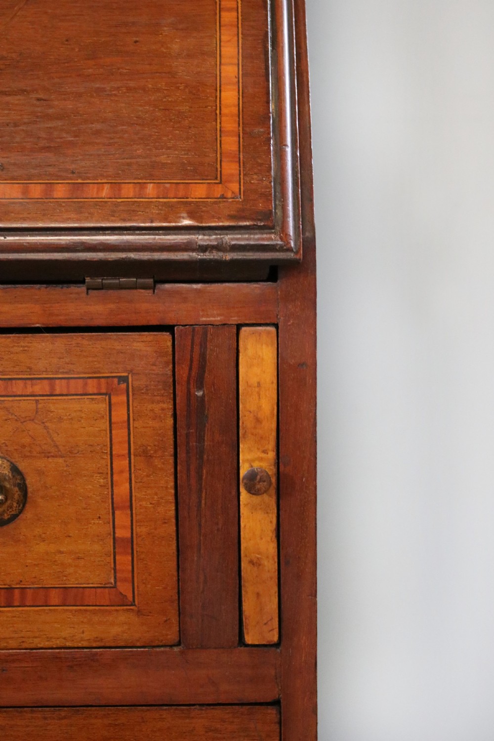 Miniature Edwardian bureau bookcase. View XXIII