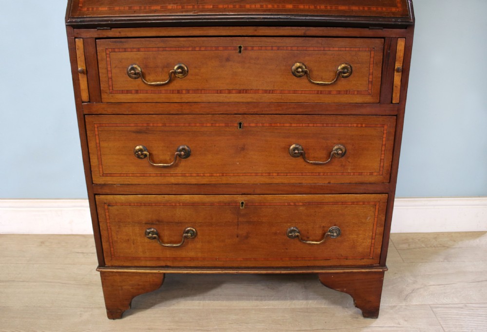 Miniature Edwardian bureau bookcase. View XXVI