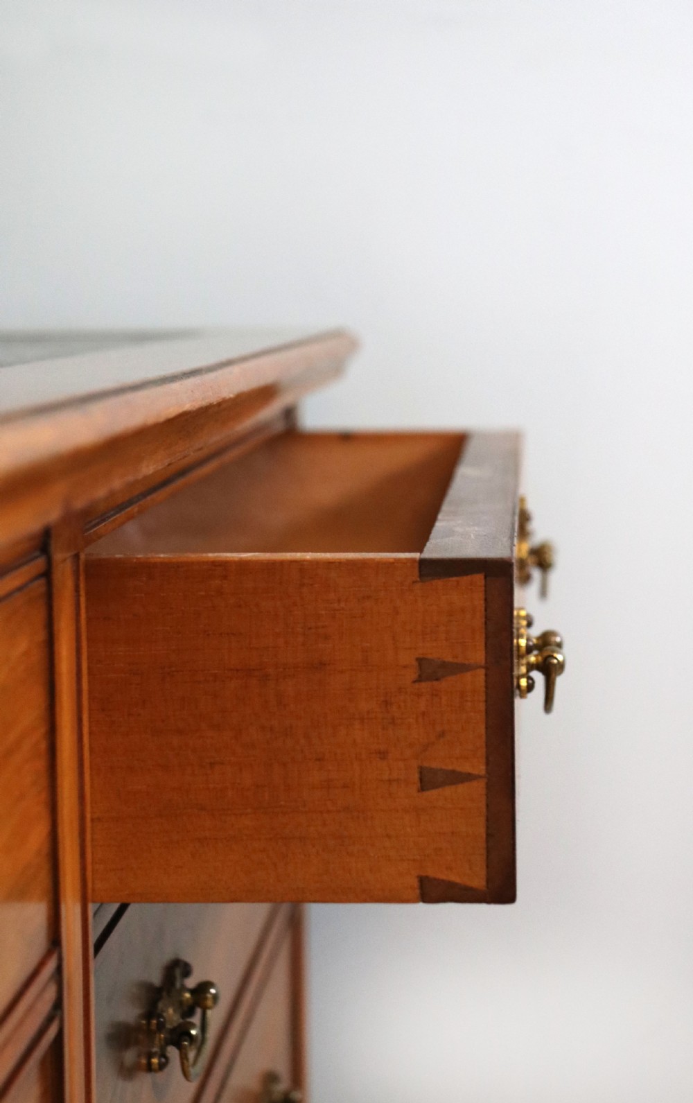 A lovely late 19th century aesthetic movement walnut desk View XVII