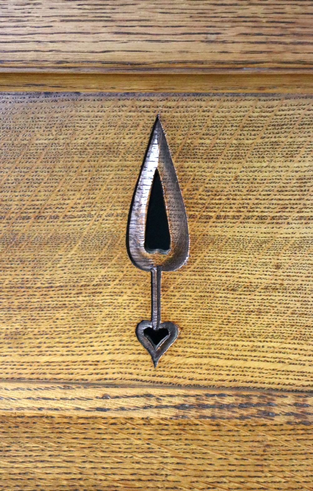A lovely late Victorian solid light oak sideboard  View XXVI