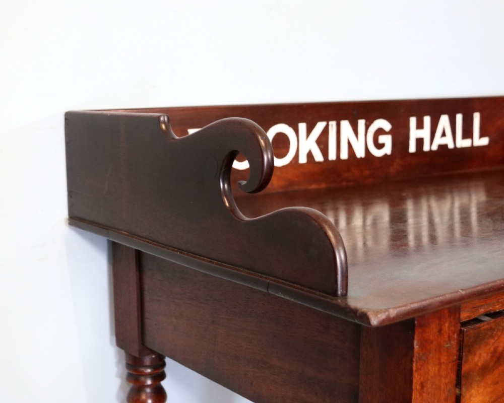  A lovely mahogany side table. View IX