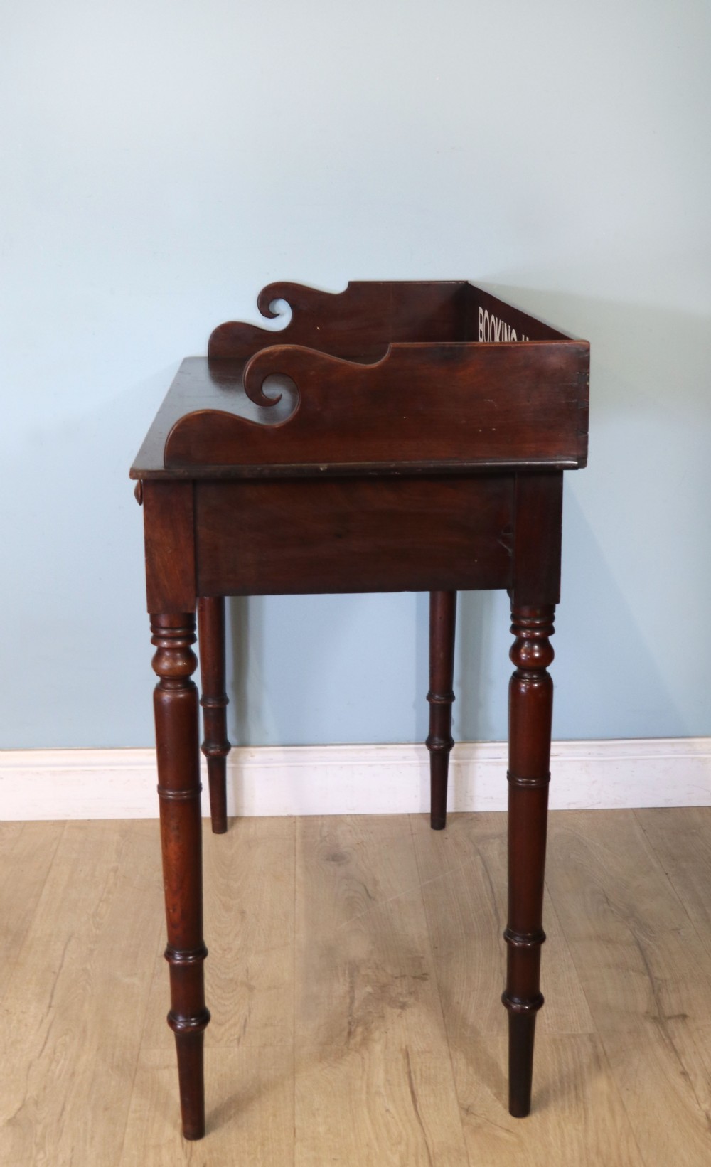  A lovely mahogany side table. View XI