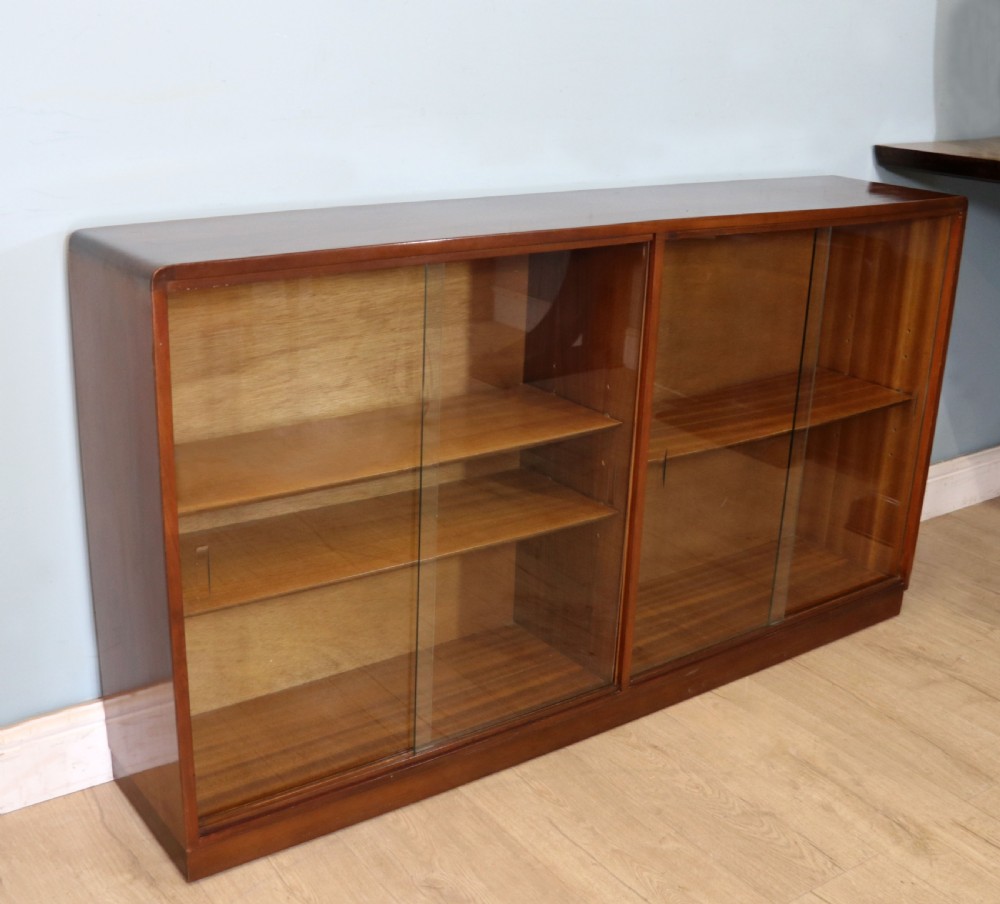 A lovely vintage teak bookcase cabinet View III