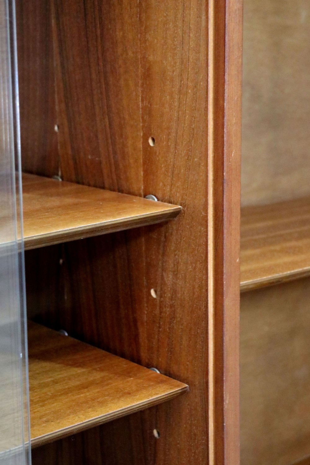 A lovely vintage teak bookcase cabinet View V