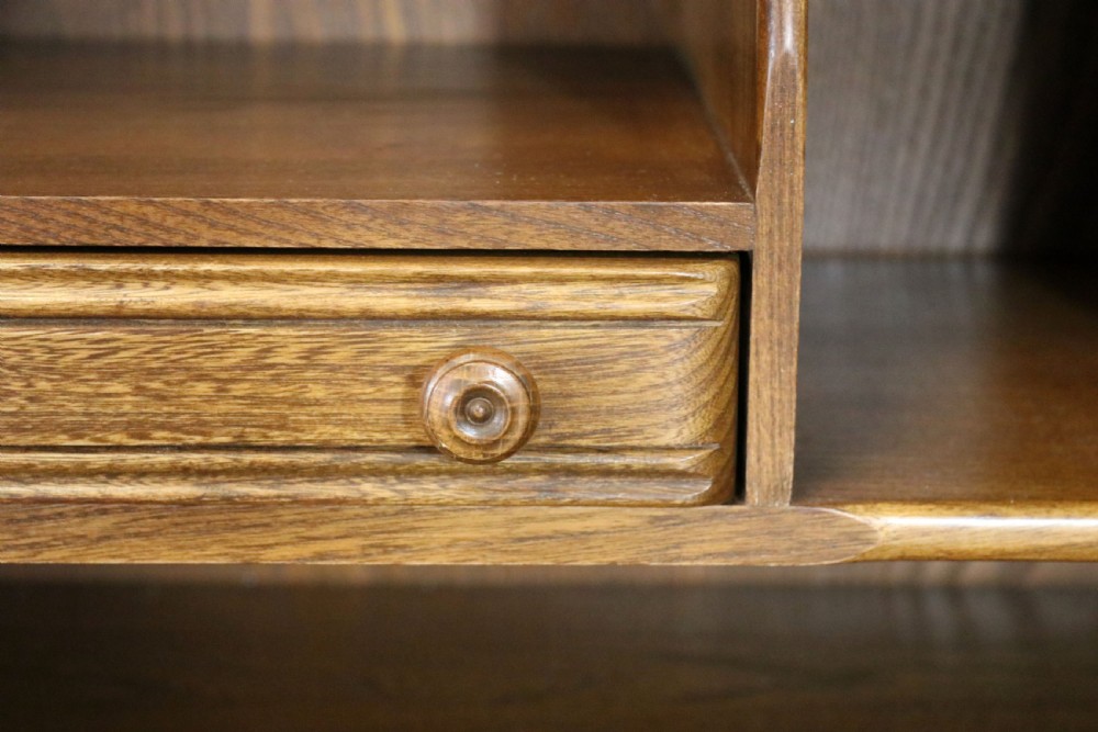  A lovely piece of modern Ercol light elm bureau. View XVII