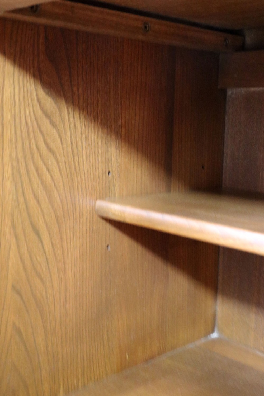  A lovely piece of modern Ercol light elm bureau. View XXV