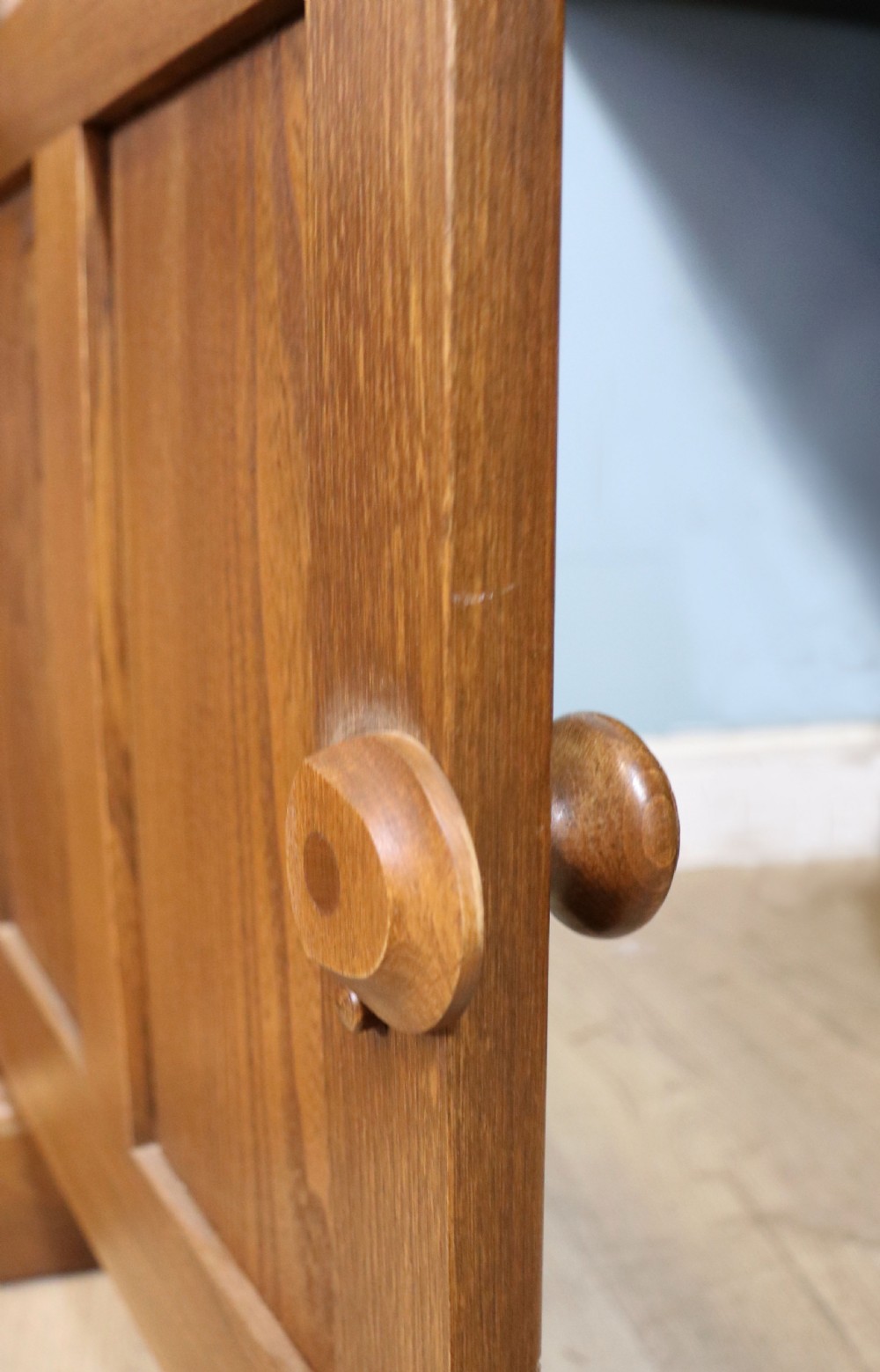  A lovely piece of modern Ercol light elm bureau. View XXVIII