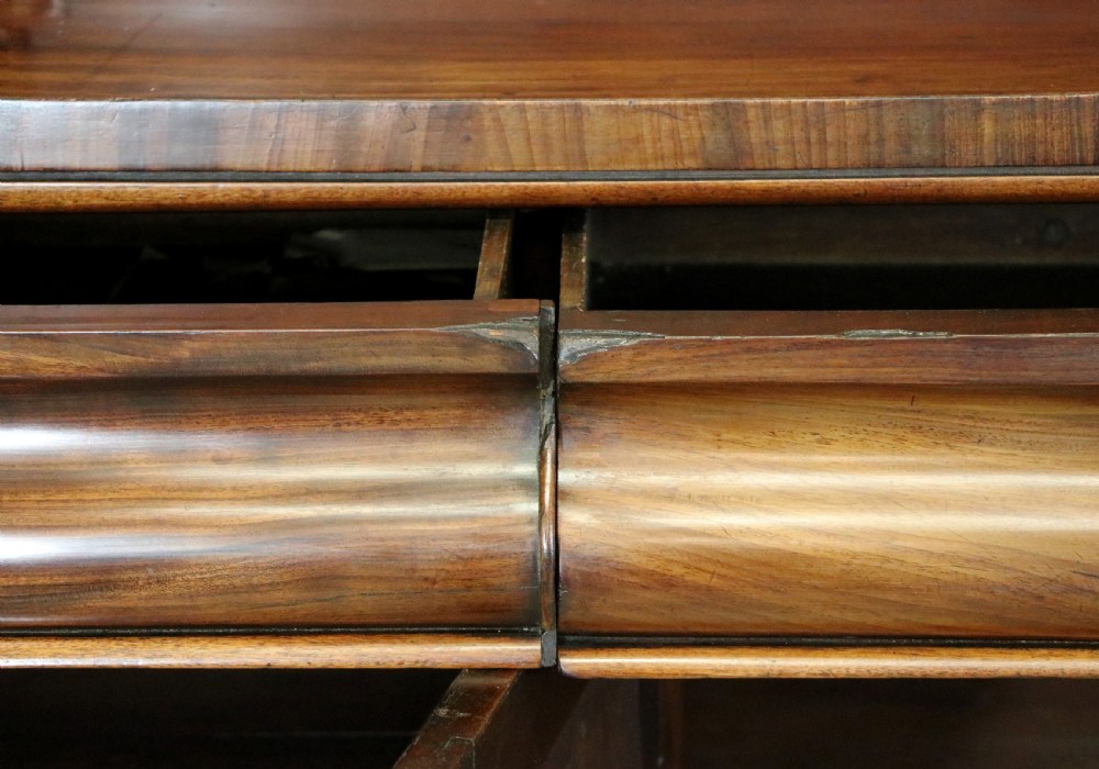 A superb antique mahogany sideboard of large proportions.  View XXVI
