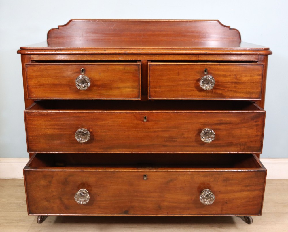 A quality Victorian mahogany chest of drawers.  View III