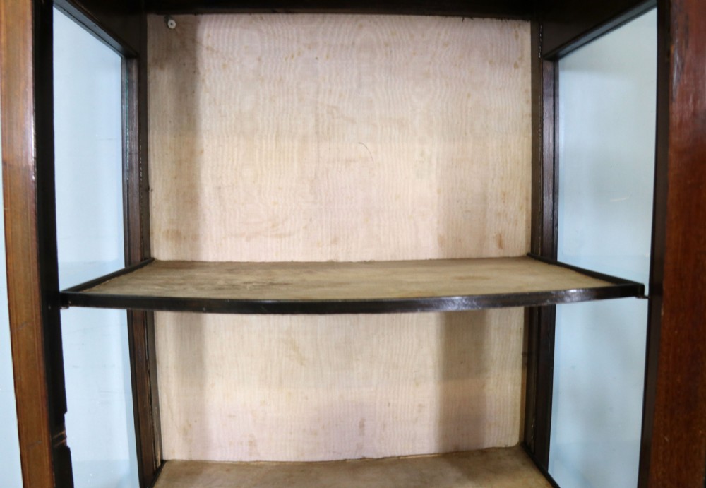 A lovely Edwardian mahogany framed bow fronted display cabinet. View VI