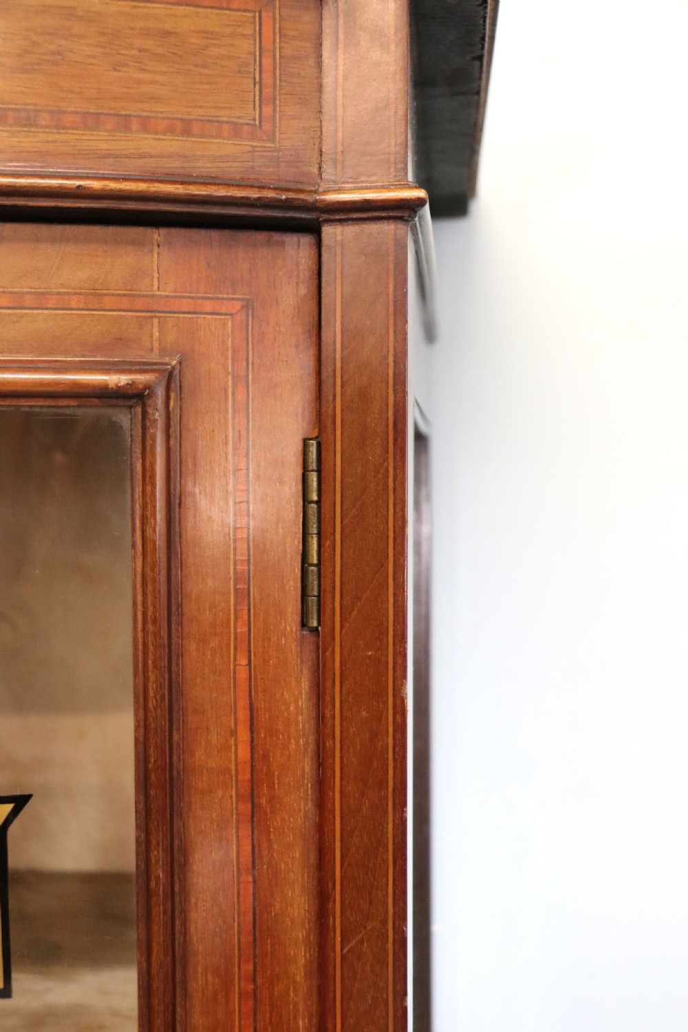 A lovely Edwardian mahogany framed bow fronted display cabinet. View VII