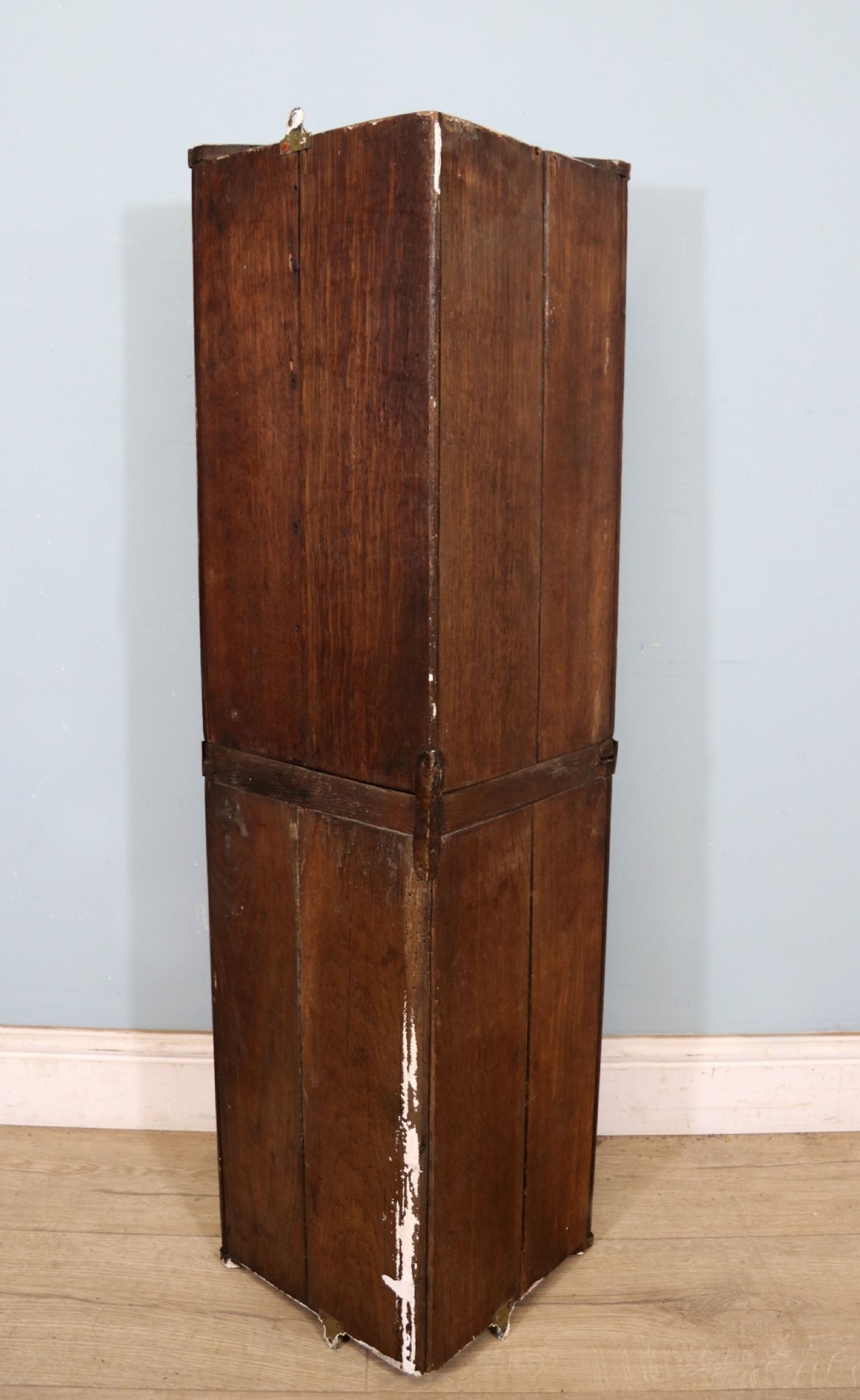  A lovely & extremely unusual Georgian bow front four door corner cabinet. View VIII