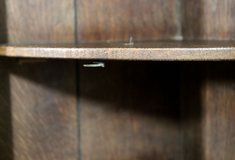  A lovely & extremely unusual Georgian bow front four door corner cabinet. View XVIII