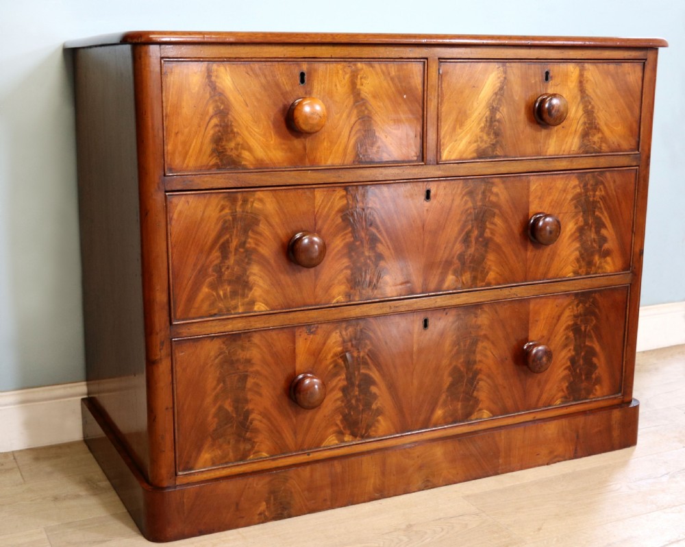 A lovely mid Victorian mahogany chest. View III