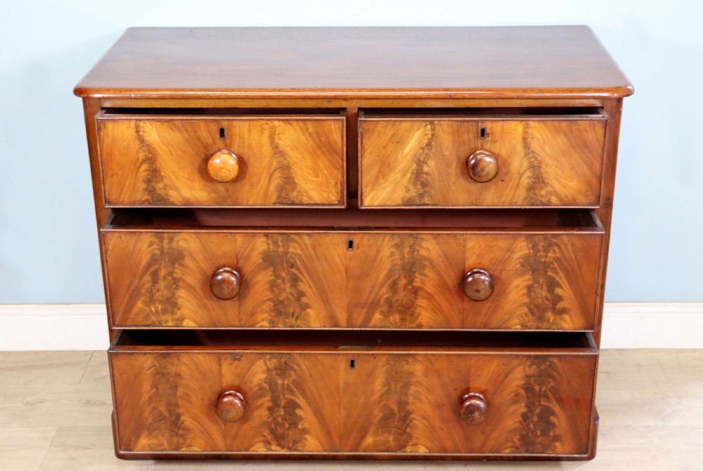 A lovely mid Victorian mahogany chest. View IV