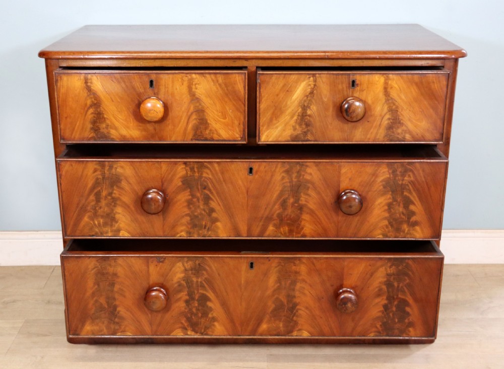 A lovely mid Victorian mahogany chest. View V