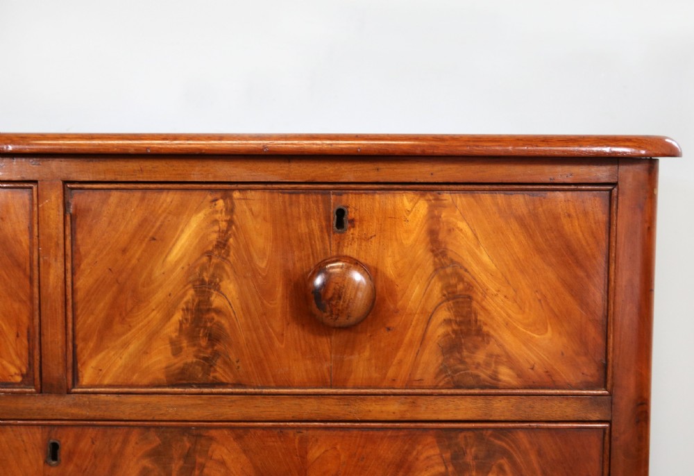 A lovely mid Victorian mahogany chest. View IX