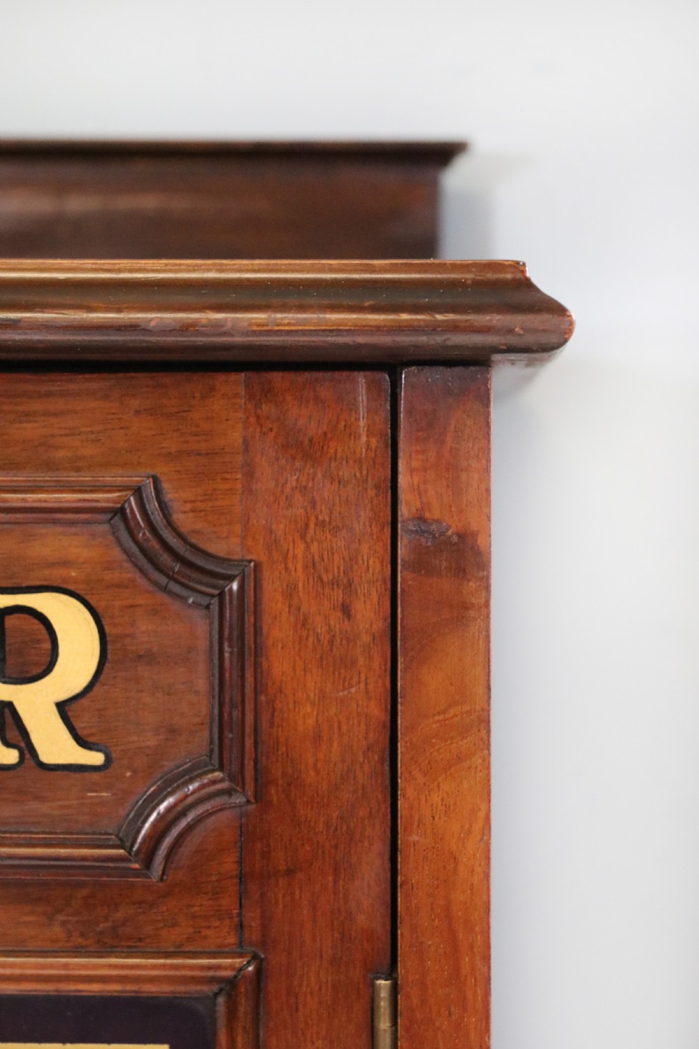 A lovely late Victorian glazed side cabinet sign written for Cadburys chocolate.  View VIII