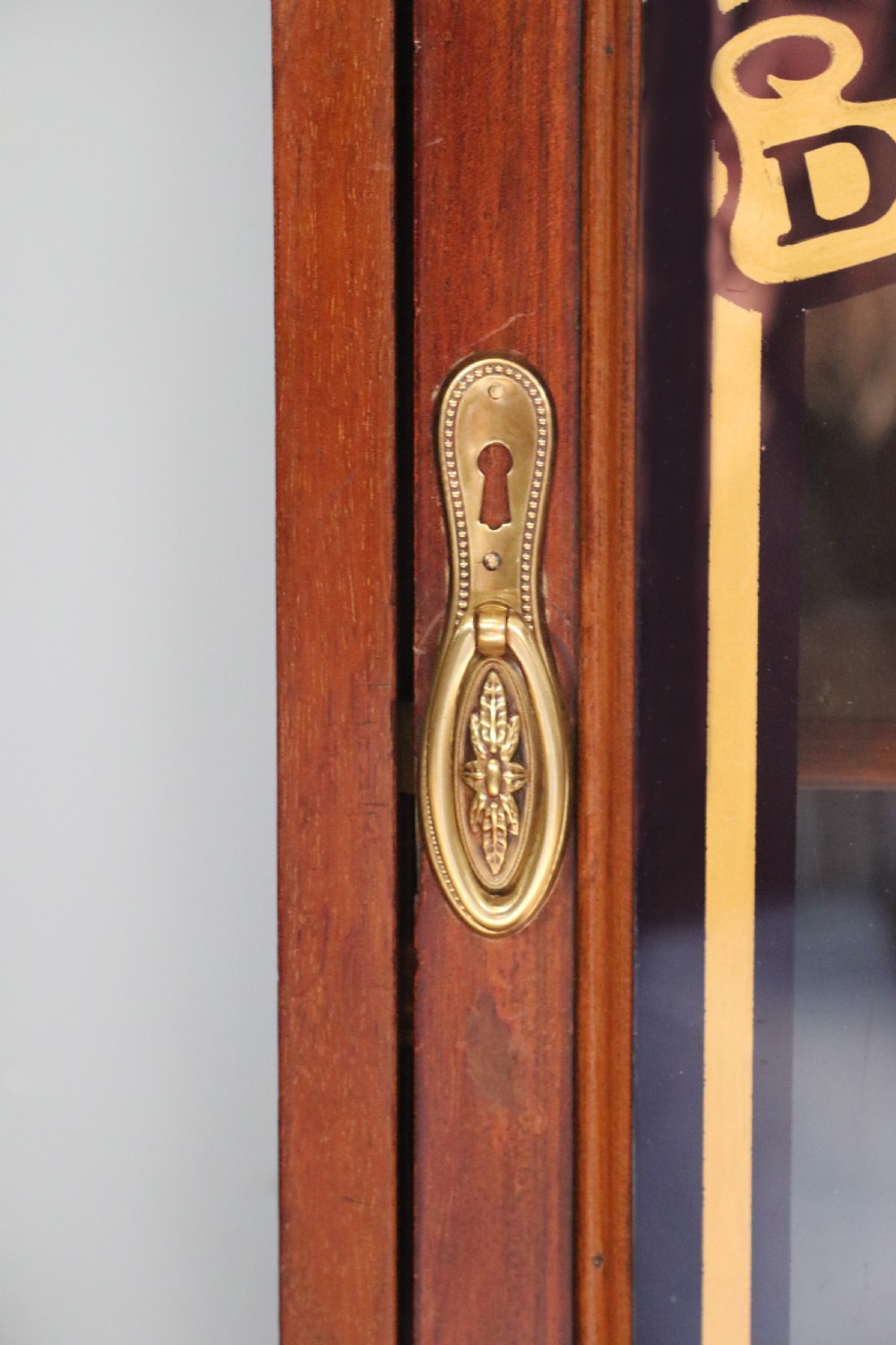A lovely late Victorian glazed side cabinet sign written for Cadburys chocolate.  View XIII