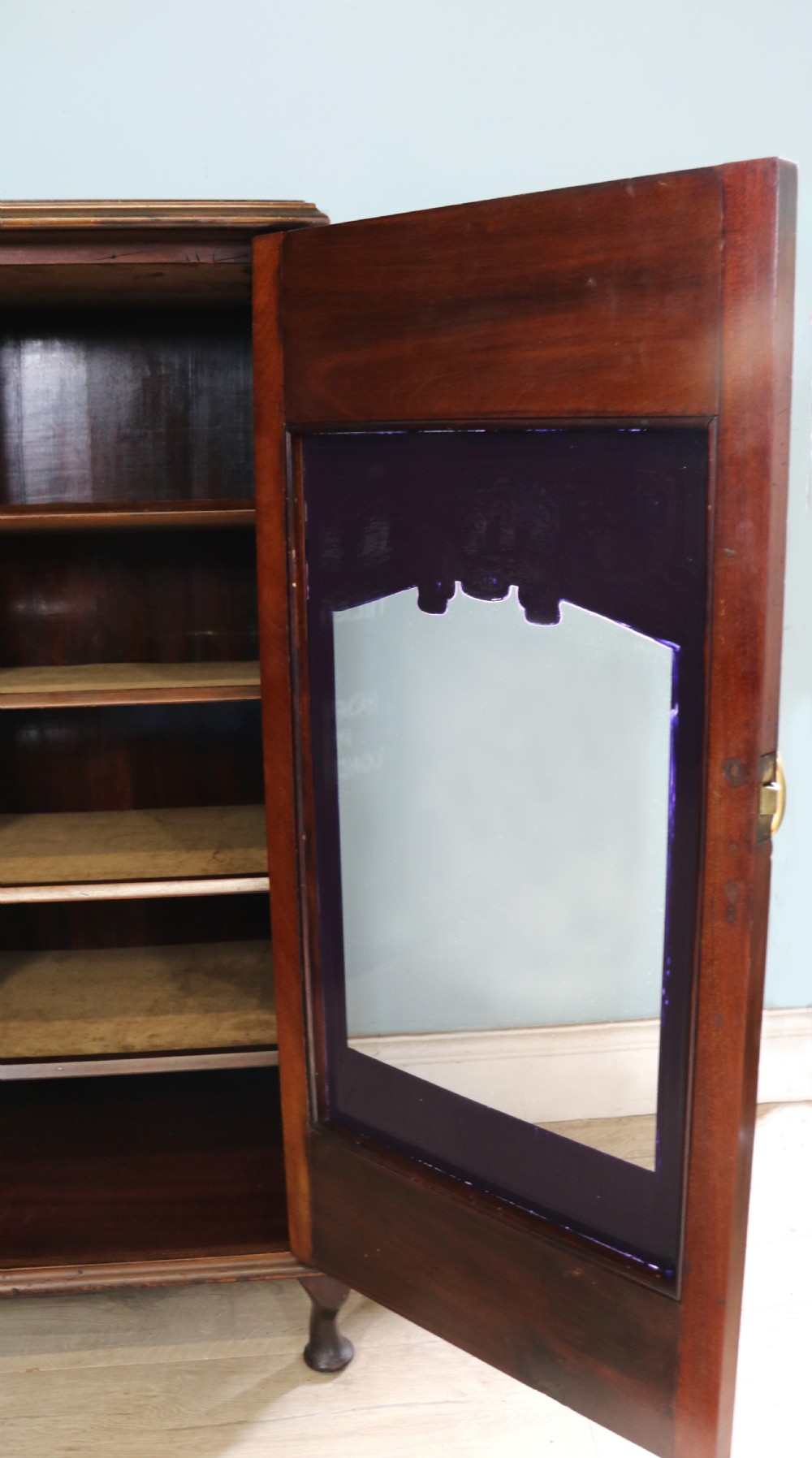 A lovely late Victorian glazed side cabinet sign written for Cadburys chocolate.  View XVI