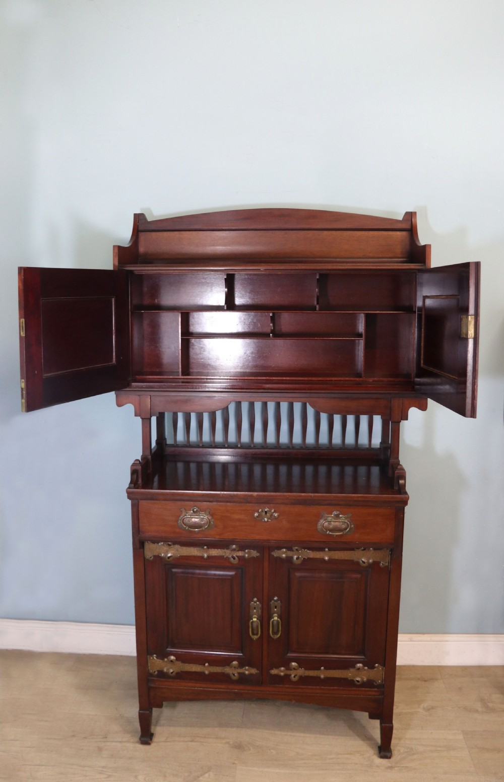 A lovely Arts & Crafts style side cabinet. View III
