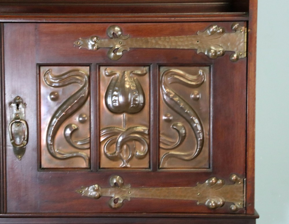 A lovely Arts & Crafts style side cabinet. View X