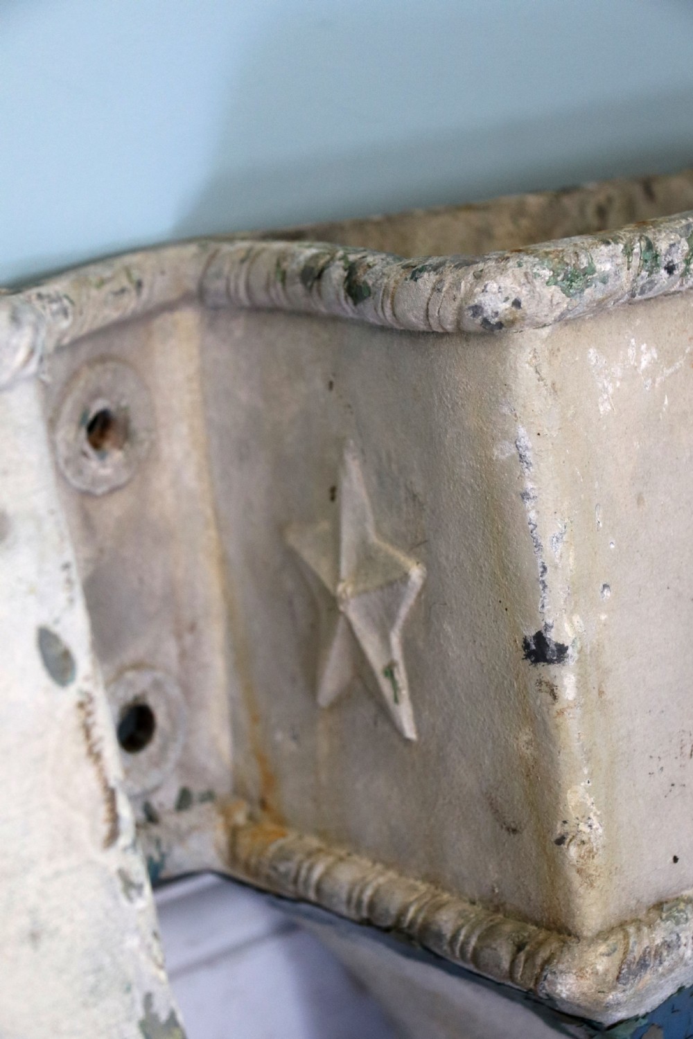 A lovely set of four lead, very early Victorian or Regency gutter downpipe hoppers.  View XVII