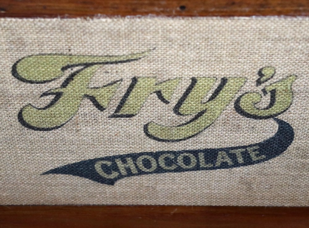 A Fry's chocolate lovely hardwood framed shop counter display cabinet. View XIX