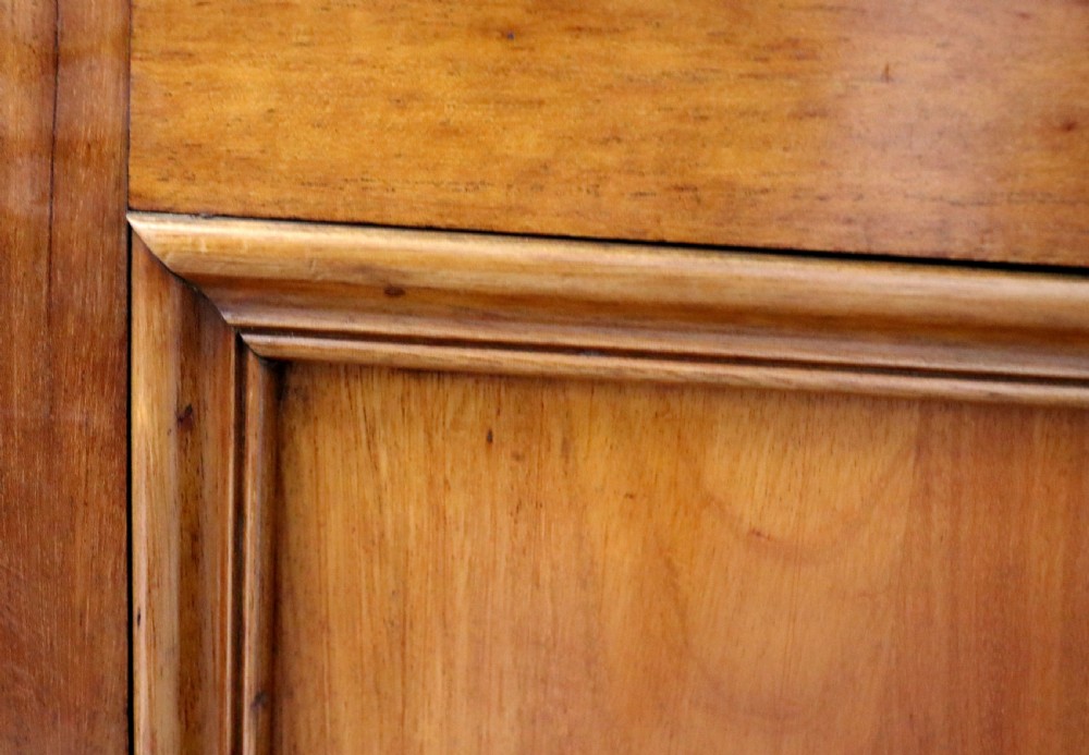 A lovely late 19th century French walnut marble topped chest. View XVII