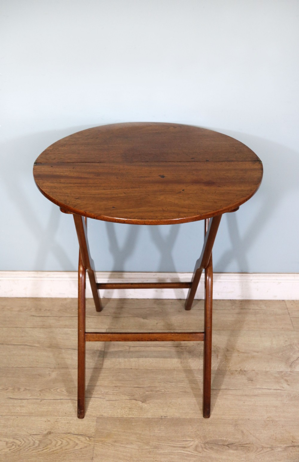  A lovely 19th century genuine campaign or coaching table.  View II