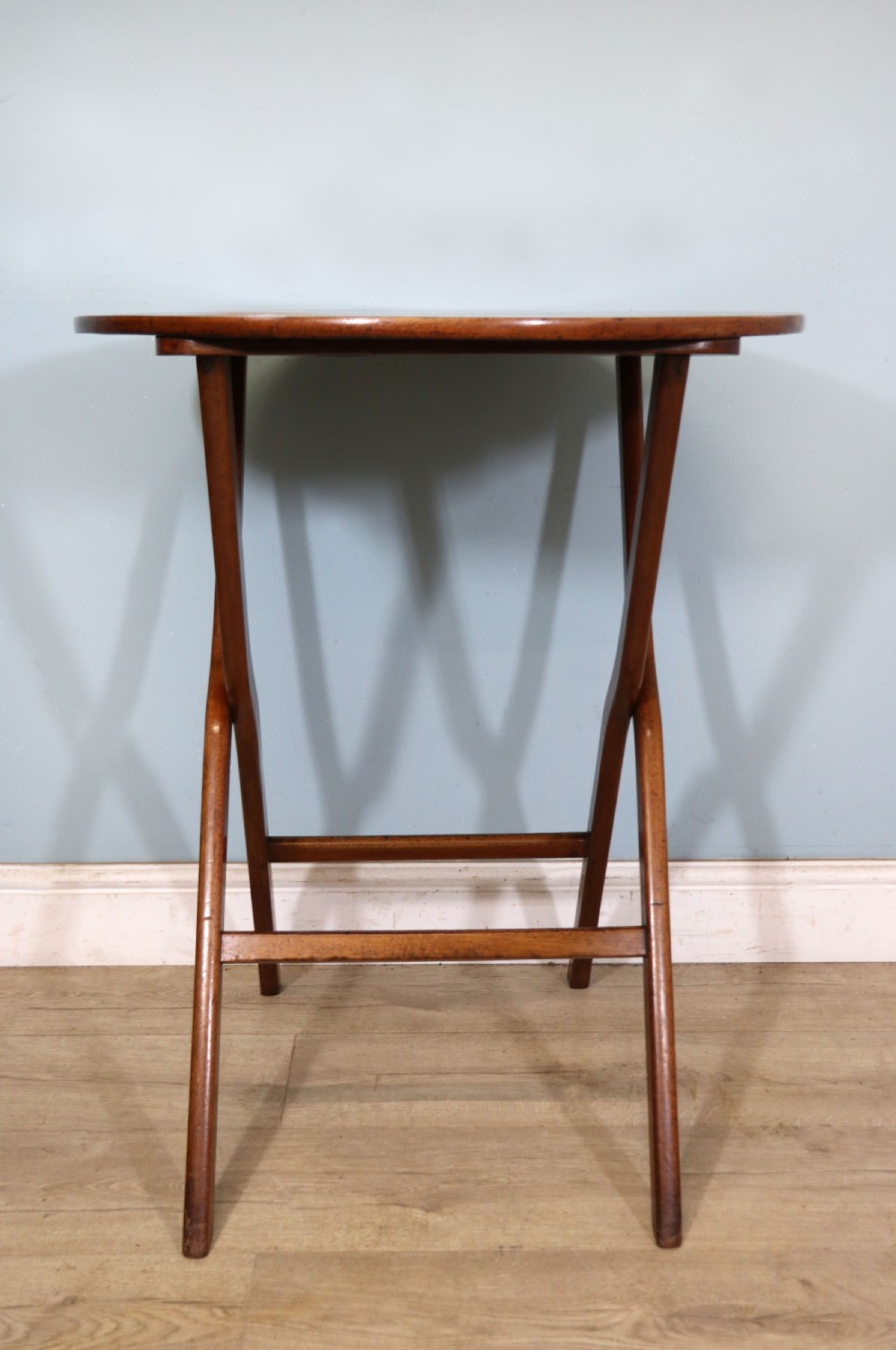  A lovely 19th century genuine campaign or coaching table.  View III
