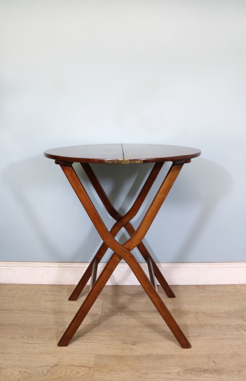  A lovely 19th century genuine campaign or coaching table.  View IV