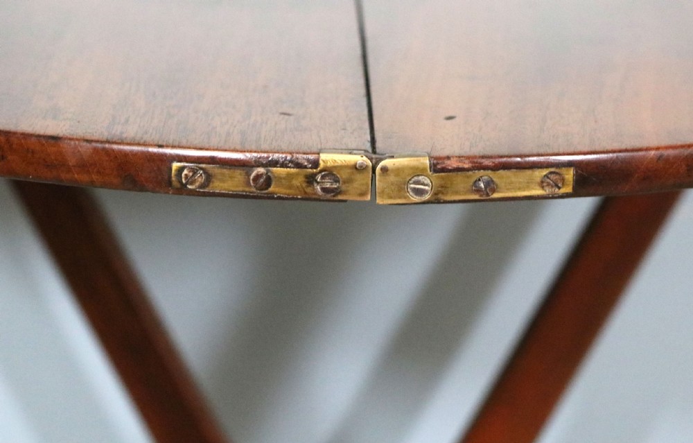  A lovely 19th century genuine campaign or coaching table.  View IX