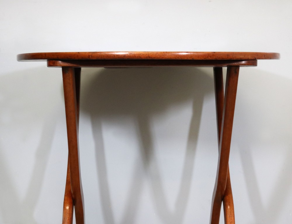  A lovely 19th century genuine campaign or coaching table.  View XI