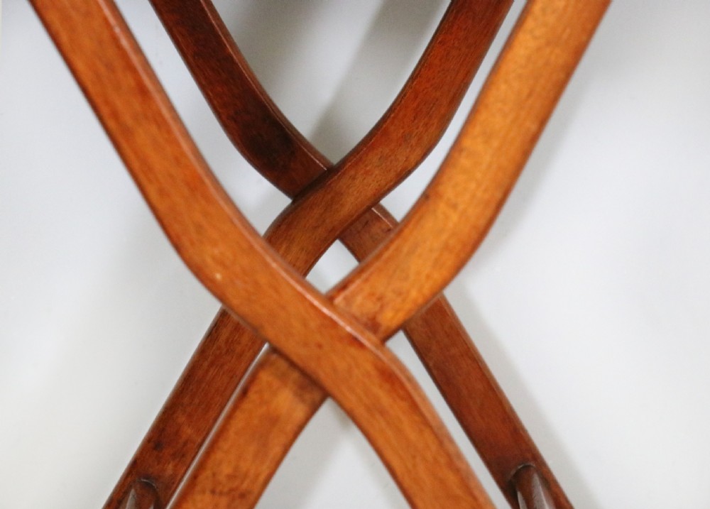  A lovely 19th century genuine campaign or coaching table.  View XXI