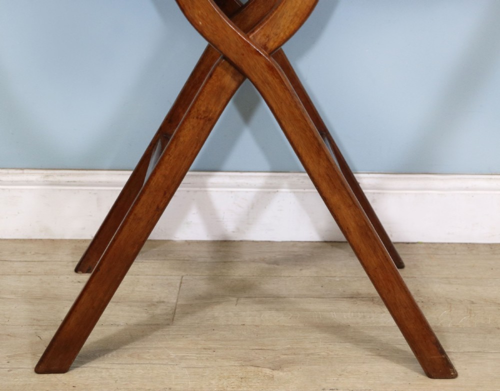  A lovely 19th century genuine campaign or coaching table.  View XXII