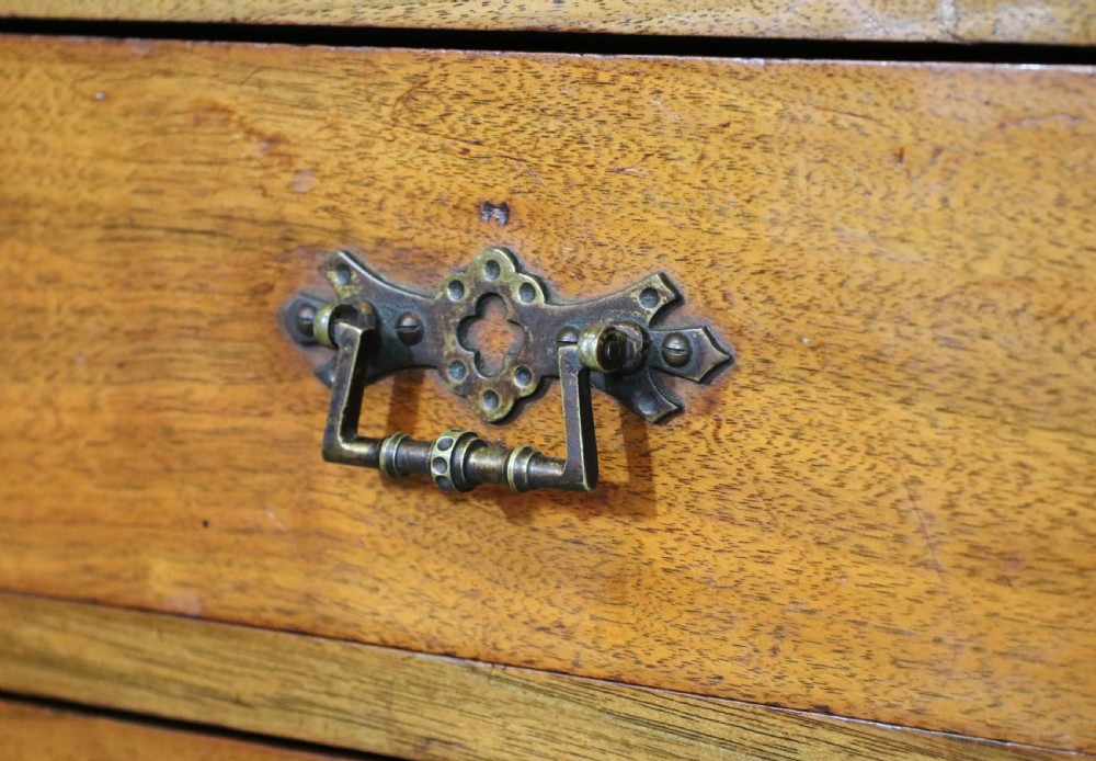 A late 19th century American walnut pedestal chest. View XVIII