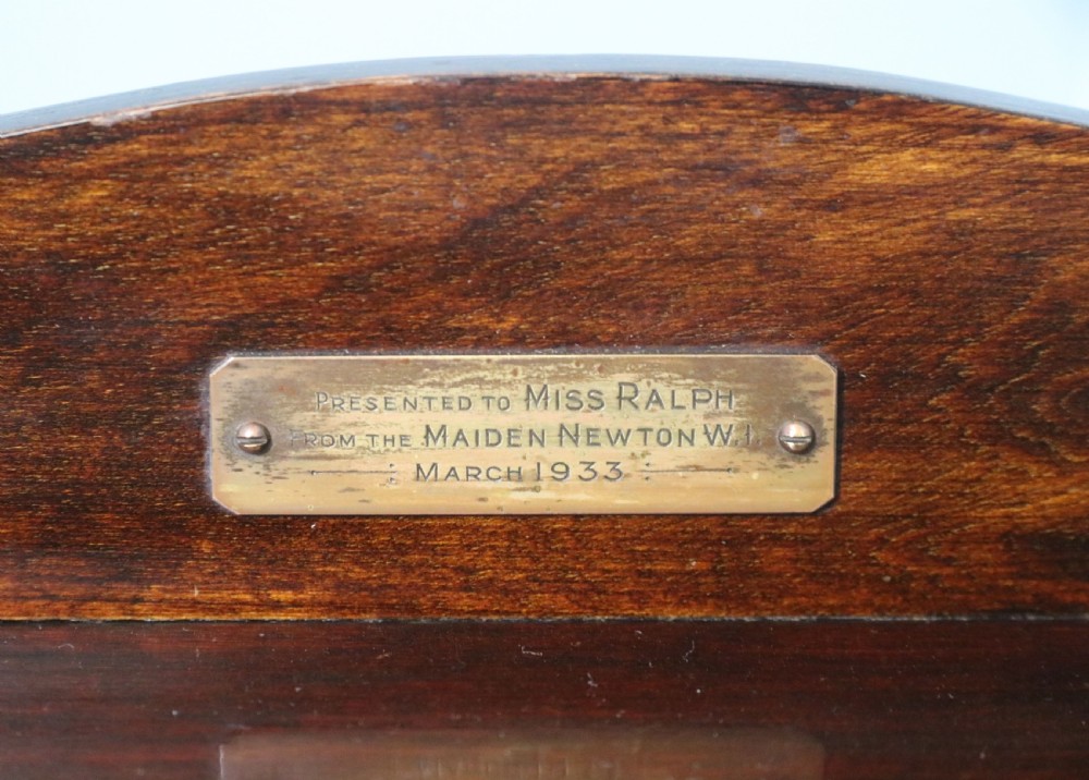  A lovely George V dining room side cabinet with cutlery trays marked for Godfrey & Co, Yeovil.  View XIII