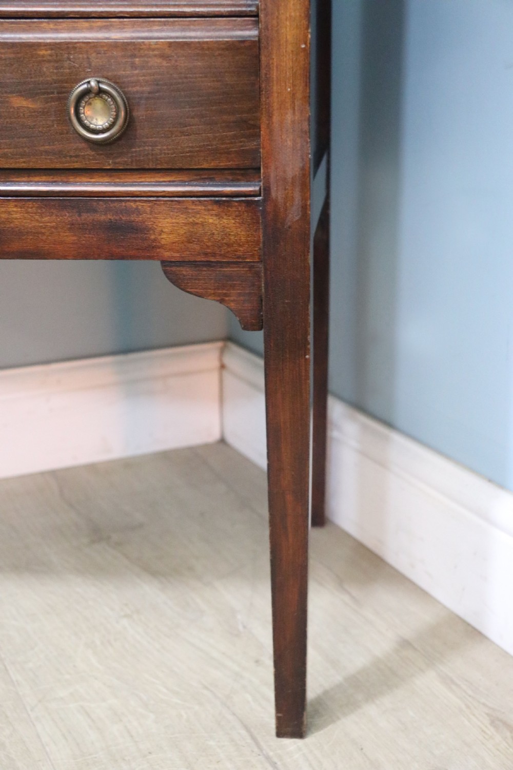  A lovely George V dining room side cabinet with cutlery trays marked for Godfrey & Co, Yeovil.  View XVII