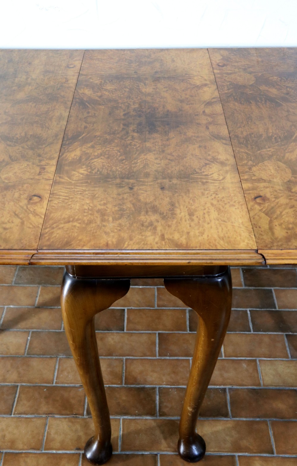  A lovely Queen Anne revival drop leaf dining table. View XI