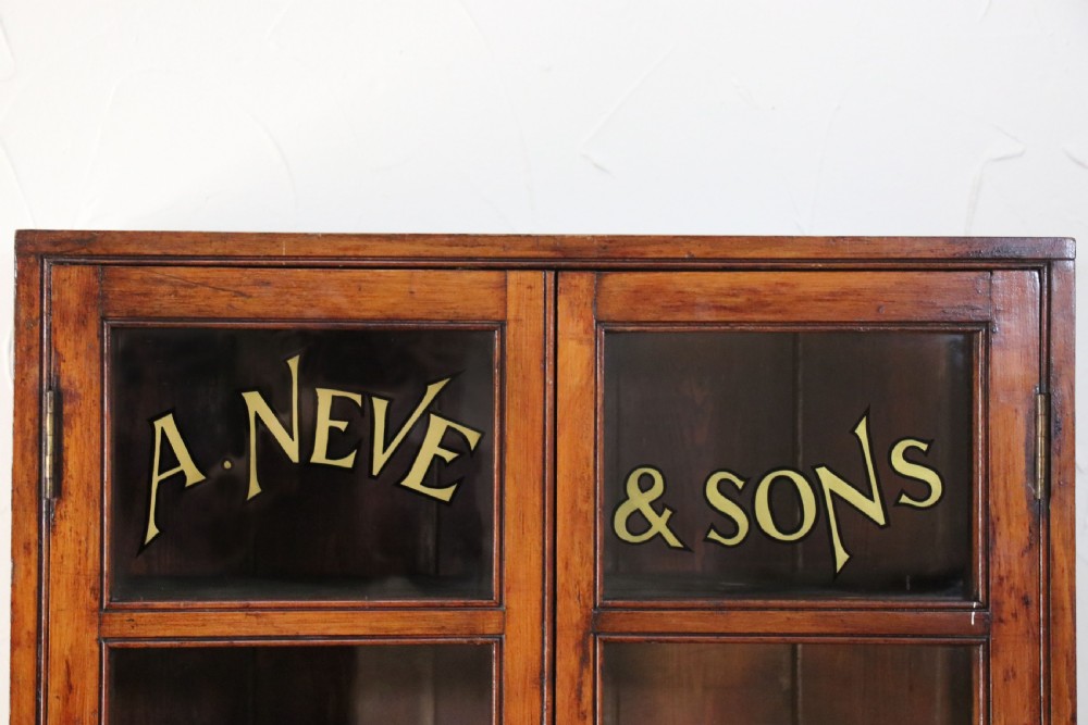 A lovely pine vintage bookcase or display cabinet View VI