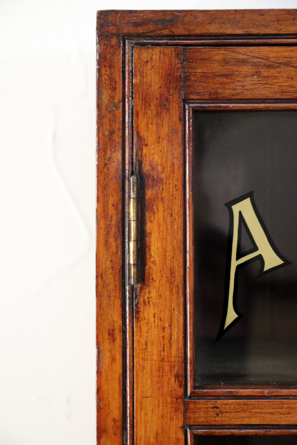 A lovely pine vintage bookcase or display cabinet View IX