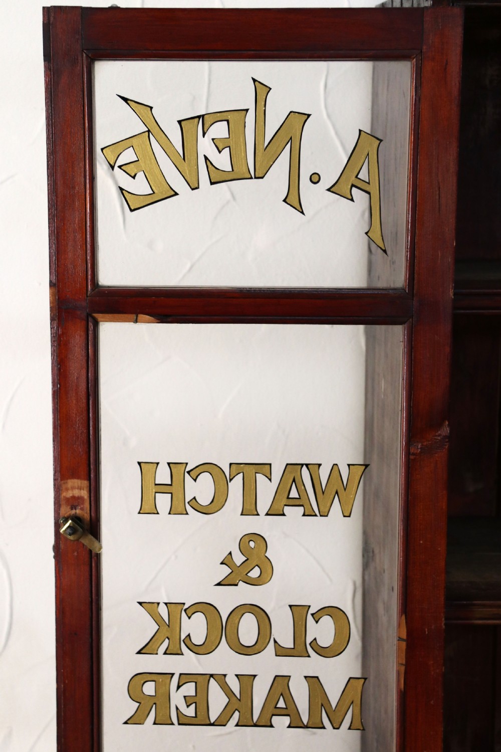 A lovely pine vintage bookcase or display cabinet View XIII