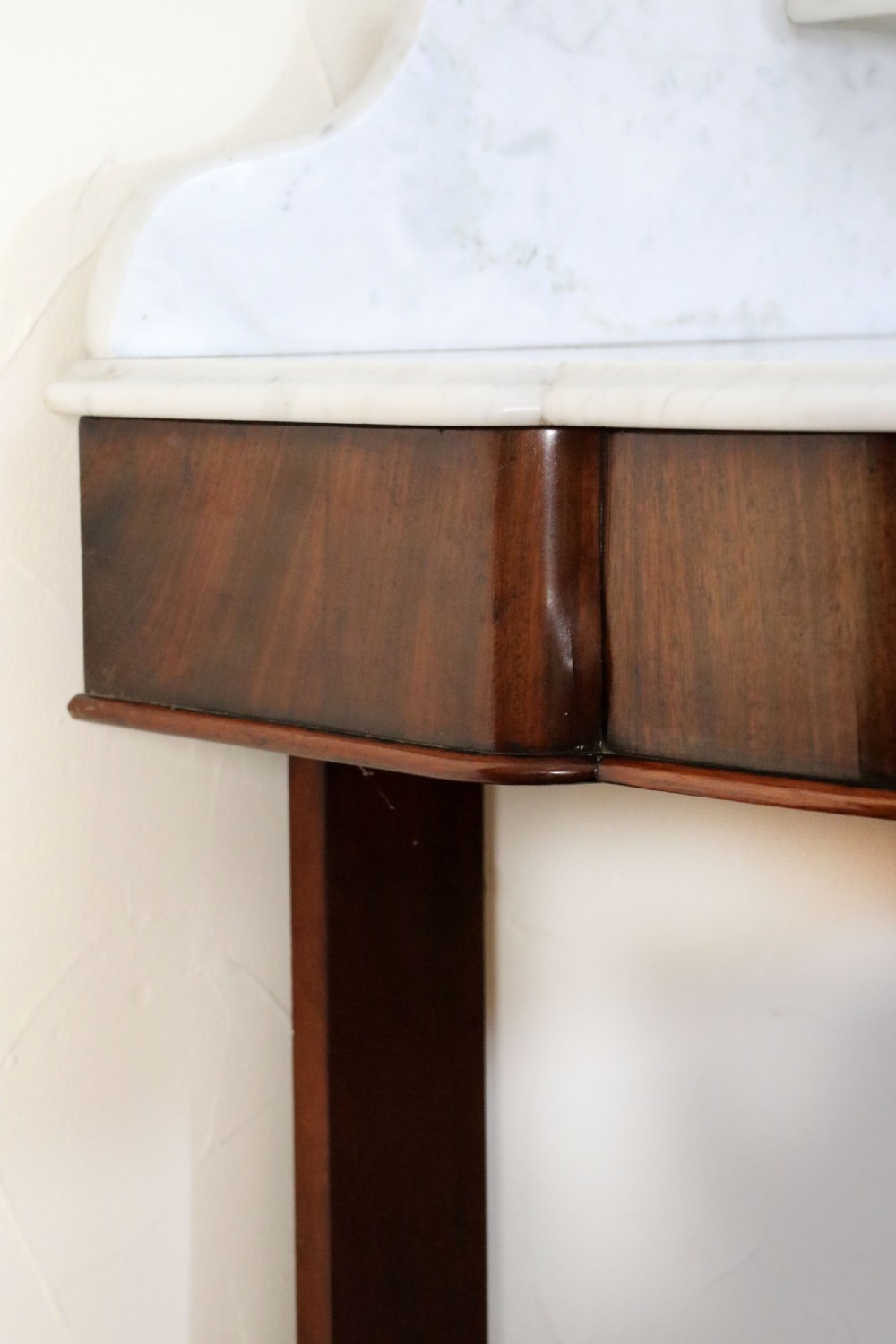 A lovely London Victorian duchess washstand has a marble top. View XIII