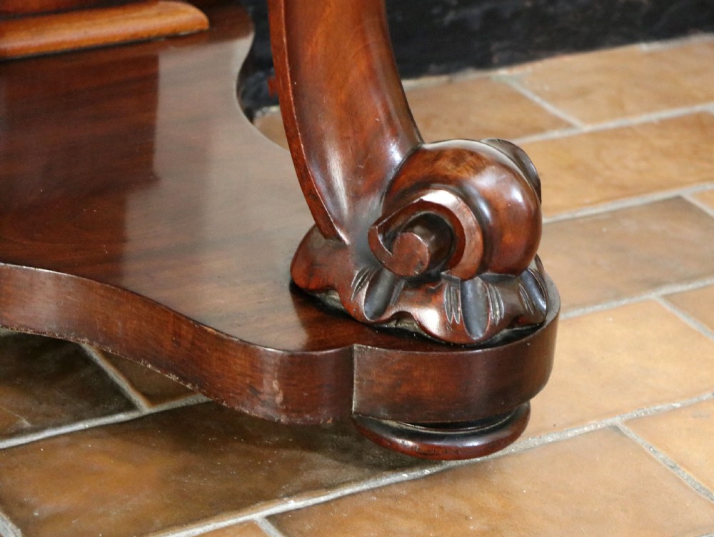  A lovely London Victorian duchess washstand has a marble top. View XXVII