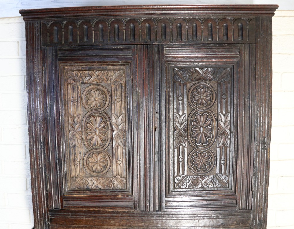 A lovely Victorian gothic revival cabinet on stand. View VI